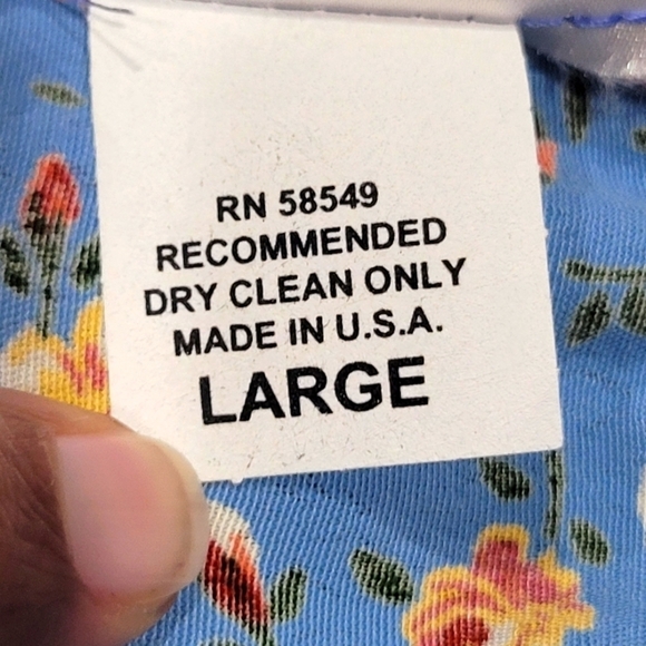 Large Boutique Floral Multi Media Button Down Blouse and Maxi Skirt Set - Picture 8 of 10